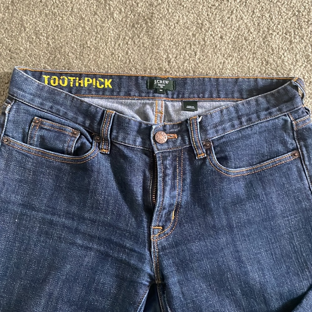 J Crew Toothpick Jeans Size 2 - Picture 3 of 13